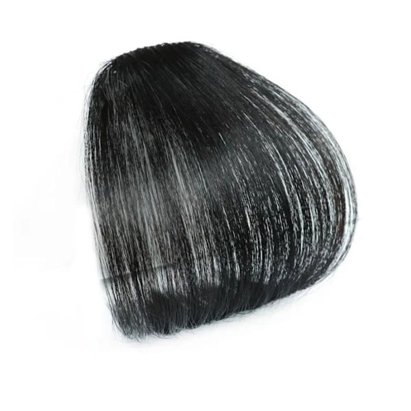 Koreansk 3D Air Bangs Clip Peruk Falska Bangs Osynlig Spårlös Peruk Bit Panna Förlängningsverktyg O3X6 black Without sideburns