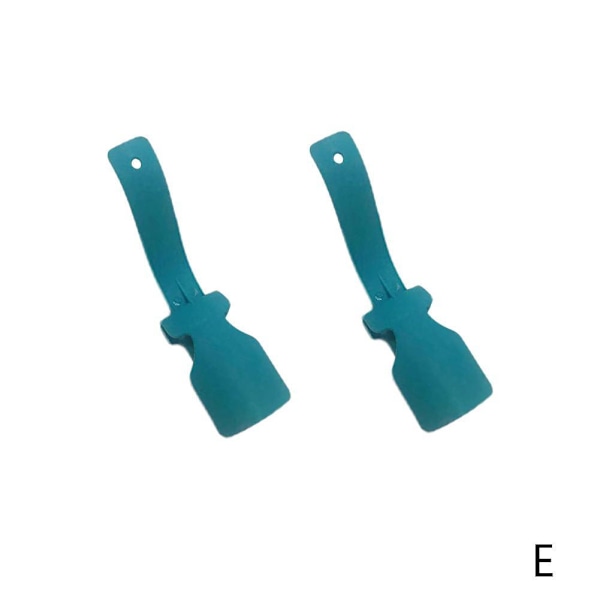 2 st Lazy Shoe Helper Handled Shoe Horn Shoe Lifting Helper white one-size 2pcs