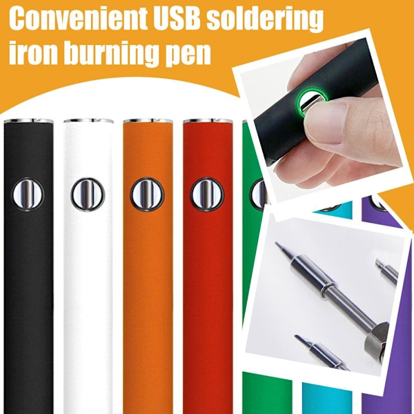 Lödkolvspenna, 650Mah Sladdlös Lödkolvssats, 2.7-4.2V Orange One size