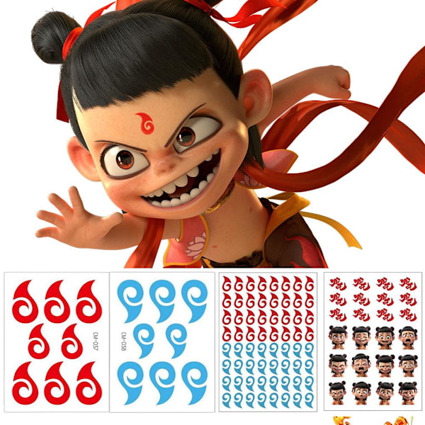 Nezha Panna Ögonbryn Hjärta Demon Barn Reinkarnation Barn' B  14*21mm