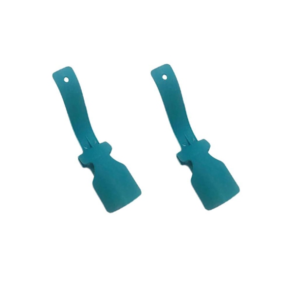 2 st Lazy Shoe Helper Handled Shoe Horn Shoe Lifting Helper blue one-size