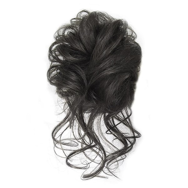 Natural Clip on i Messy Bun Hair Piece Extension Hair Claw Cli Brown black one size