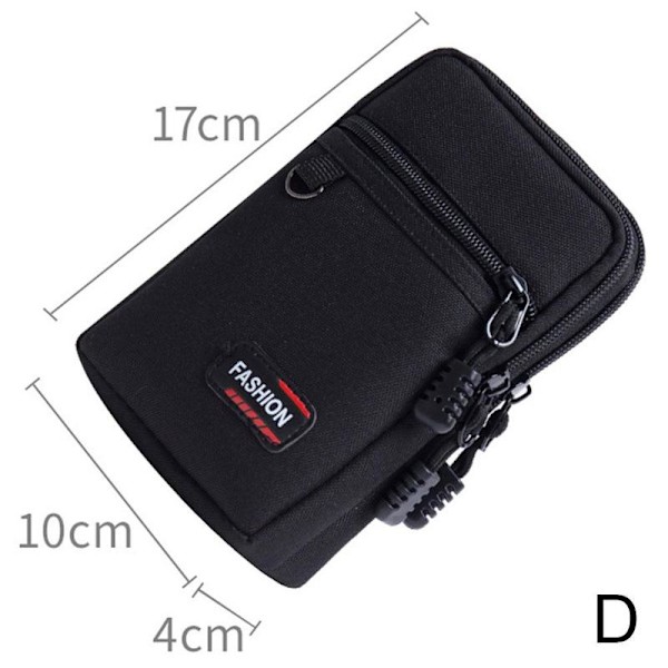 Taktisk Molle Utility Pocket EDC Verktygsväska Organizer Admin Pouch black double layer