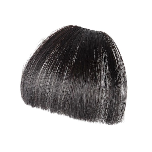 Air Bangs Naturliga Lugg Peruk NY 2024 AU LAGER darkbrown 10cm
