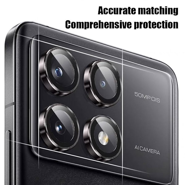 1x Metall Linsskydd för Mobiltelefon för Poco X5 / För Poco X5 Pro Access 2024 silver For xiaomi poco x6 pro