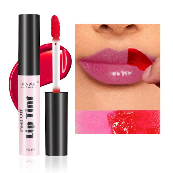 NYTT Läppstift Peel off Lip Tint Stain Tattoo Färg Vattentät Långvarig 04 2ml