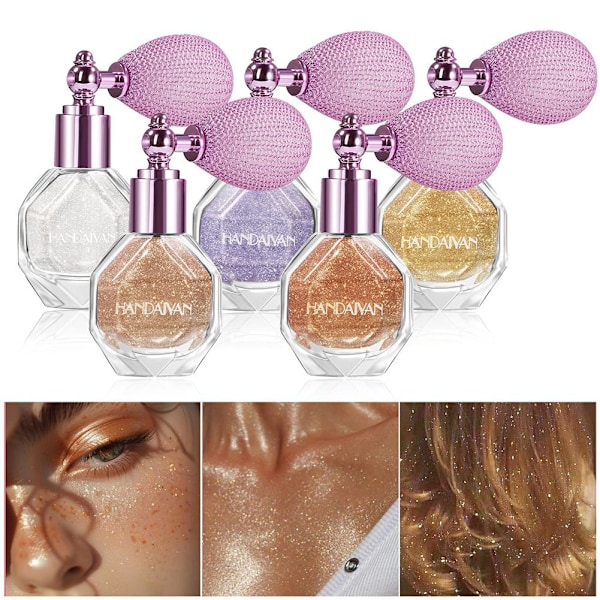 Glitter Kroppspuder - Highlighter Spray Shimmer för Ansikte CITRINE 4.6g