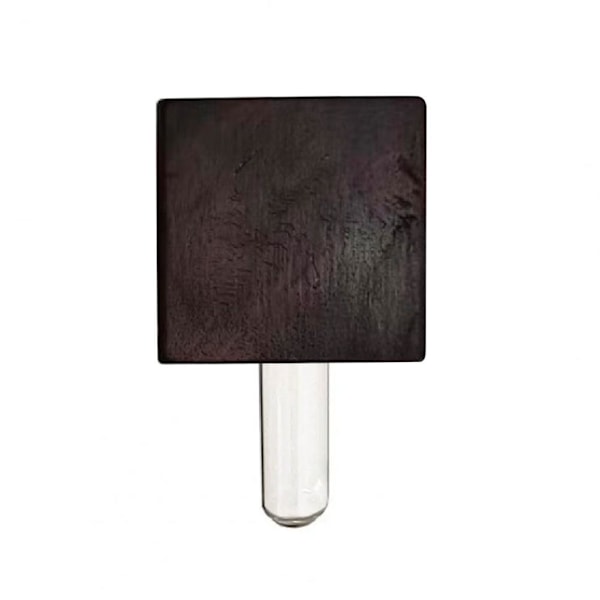 Kylskåpsmagneter Vas, Mini Glasvas, Magnetisk Väggplanta i Trä beech S 1pcs