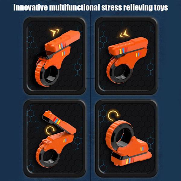 Alloy-Gun Fidget EDC Fidget Spinner Metall Hand Spinner Vuxen Fidget Leksak¤ Orange 1pcs