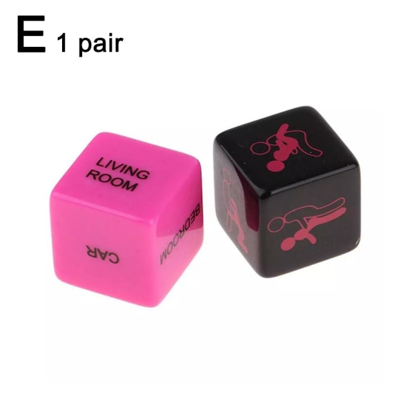 Dejt-tärningar, Tärningsspel för vuxna, Dejt-nyckelring för par E One size