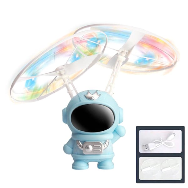 Ny Långvarig Trådman Astronaut Flygplan Gyroskopisk Induktionsupphängning Barnleksaker C4s3 Blue 1set