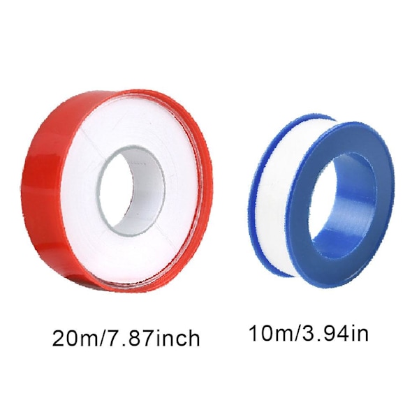 Teflontape Tätningsband PTFE Rörmokartape för Duschmunstycken och Rörgängor ∪ Red shell 20 meters 1set