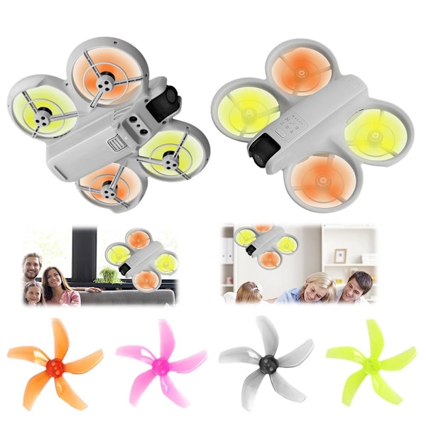 Tillbehör för obemannade flygfarkoster med 5 färgade propellrar cirkulära blad för DJI Neo K6R7 orange One pair