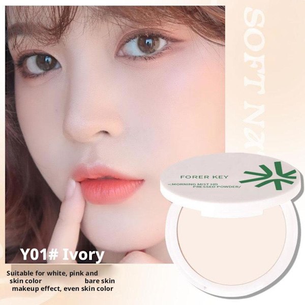 FORER KEY Flawless Finish Puder Full N01 Soft Skin Y01 Ivory N01 Soft Skin One size