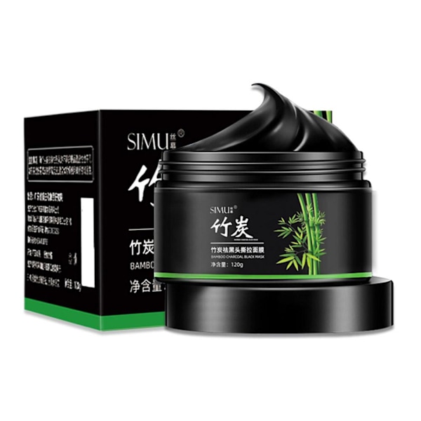 Ansiktsmask med kol 120g Förminskar porer och tar bort pormaskar B7E9 U2A4