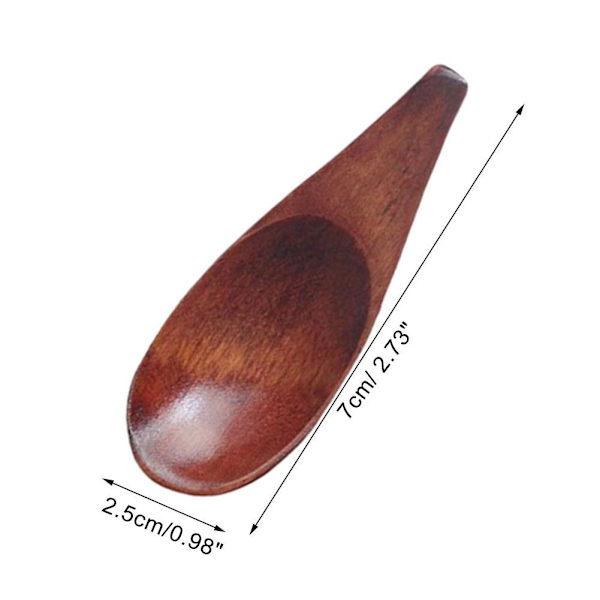 Mini hushållsskedar i trä för köket, köksartiklar, skedar, Hot E5 O7K9 Light color 1pcs