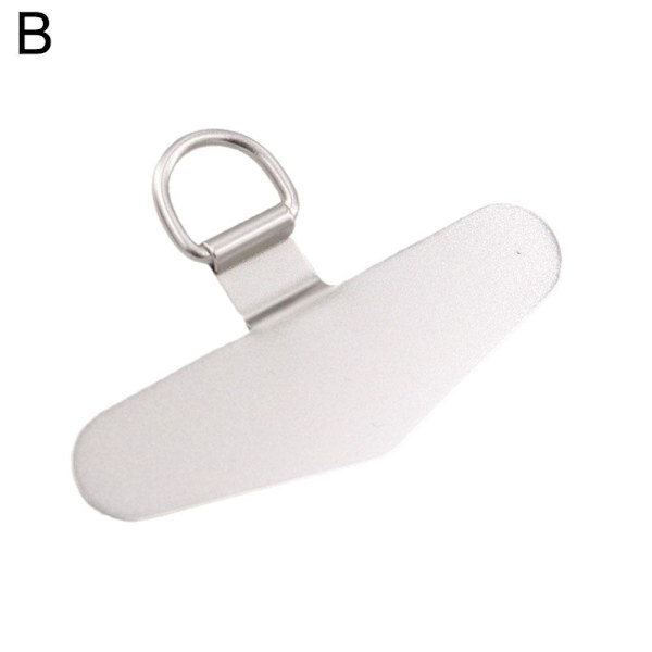 Telefonremmar i rostfritt stål, packning, universell, ultratunn, hållbar flik D5 silver one size