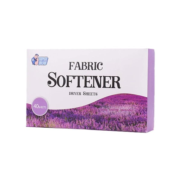 Lavendel Tvättmedel Torktumlare Ark Lugn Räkning Försvar Lukt Elektrostatisk 40 F2O5 Scented Grass Fragrance 1box 