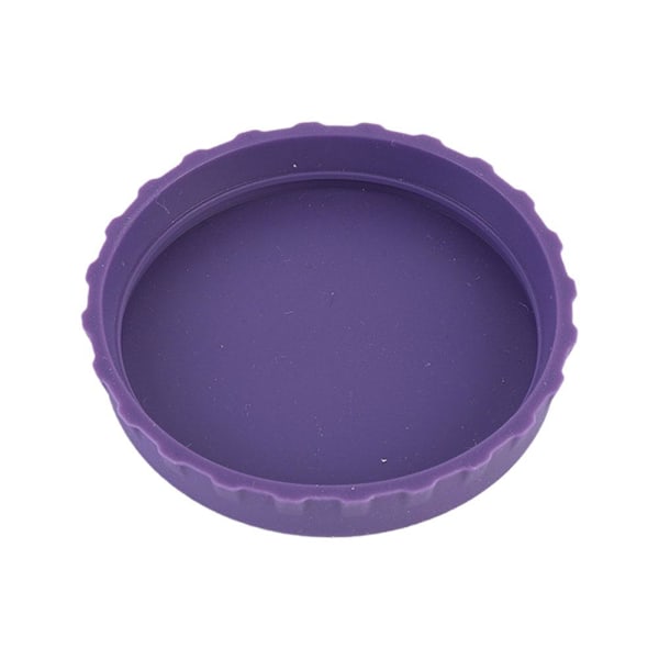 Dryckesburkslock Läcksäkra Förseglade Silikonburkar Cola Praktiska Lock Burk Järn Bekväm S8p9 purpel one-size