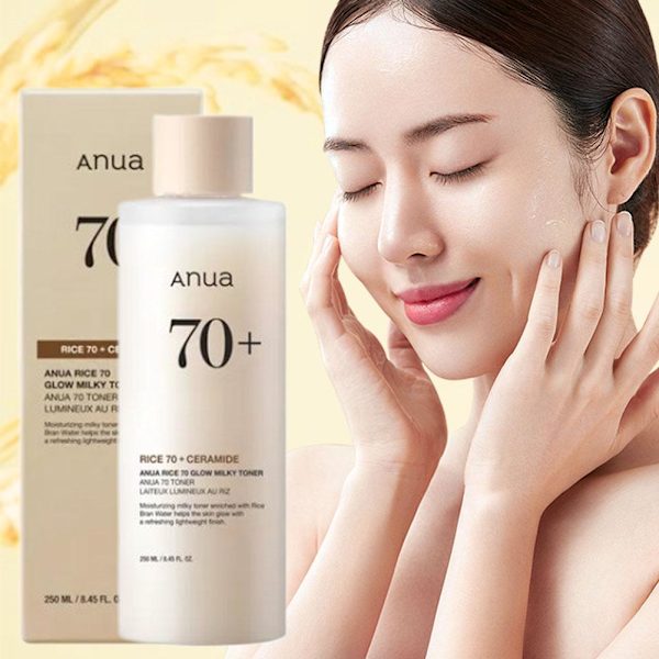 [ANUA] Rice 70 Glow Milky Toner - 250ml - Brittisk säljare 2025