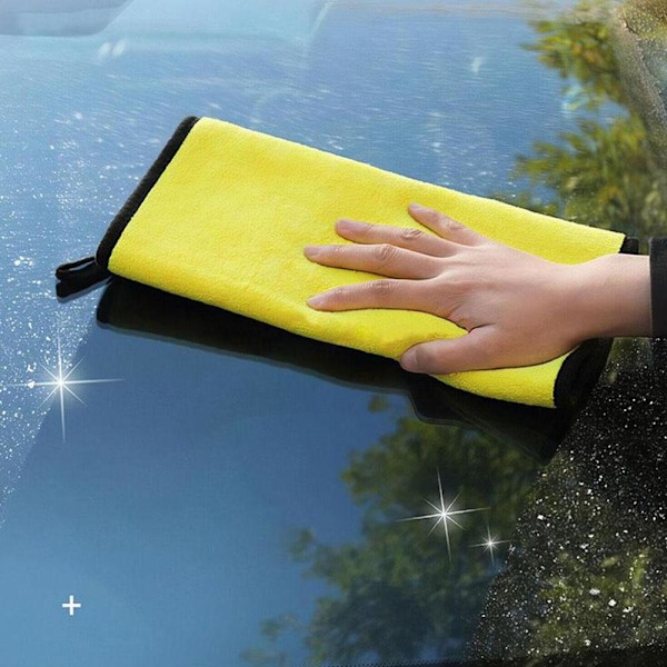 Superabsorberande Mikrofiberhanddukar för Biltvätt och Rengöring Gray yellow One size