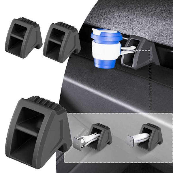 För Tesla Model 3 Highland Y Launch 2025 Luftfräschare Adapter Ventil Luft Bil Aromaterapi Clip W9 2pcs One size