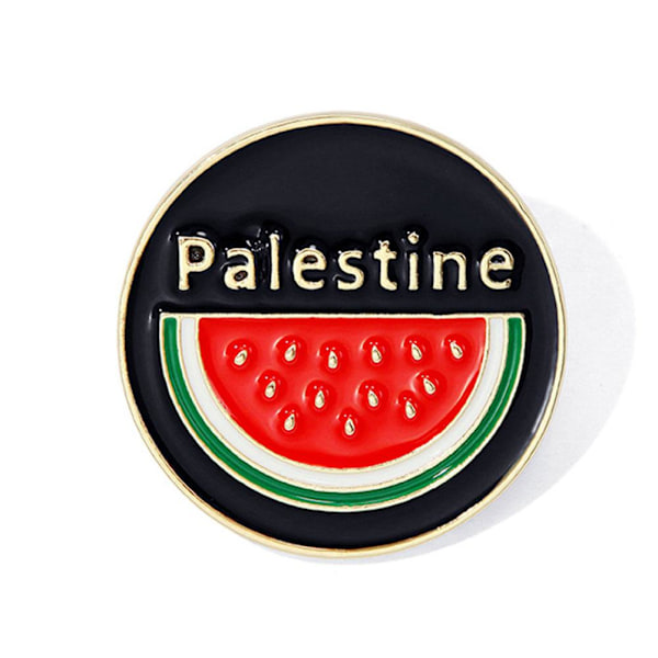Vattenmelon Emalj Pin| Vattenmelon Palestina Pin | Kuffiyeh M6H3 HOT Pin P5A8 style1 One size