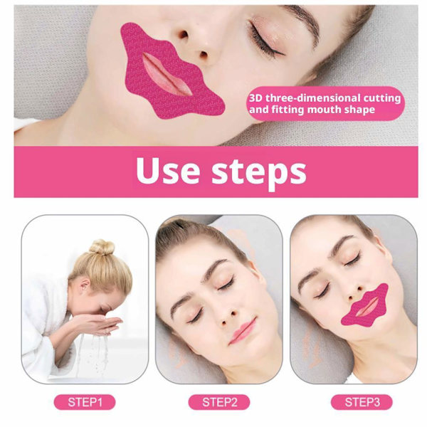 BQLQBQLQ Natt Sömn Läpp Näsa Andningsplåster Set, 30-pack Anti-Snarkningsstickers för Vuxna, Förbättra Sömnkvaliteten, Näskorrigeringstejp - Re