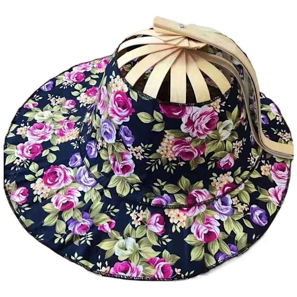 Utomhus Sommar Vikbar Fläkt Solhatt, Andningsbar Bredbrättad Solhatt style7 One size