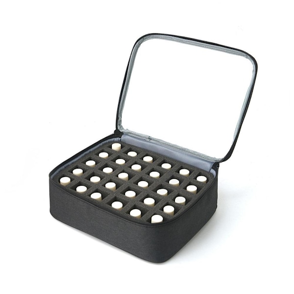 Rosa (B) $ Förvaringsväska för nagellack Stor kapacitet, Högt värde för tvättväska för ansikte, Väska, J8E7 Black 1pcs