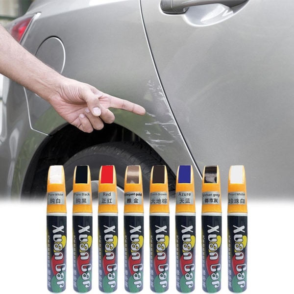 Bilfärg Fix Penna Autolack Reparation Borsta upp Scratch Tool DIY Re brown One-size
