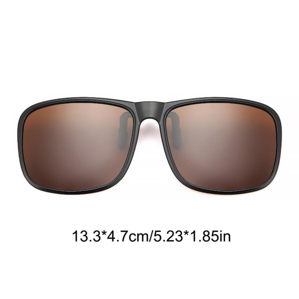 1st Single Clip-on utomhus polariserade uppfällbara linser Solglasögon M black one-size
