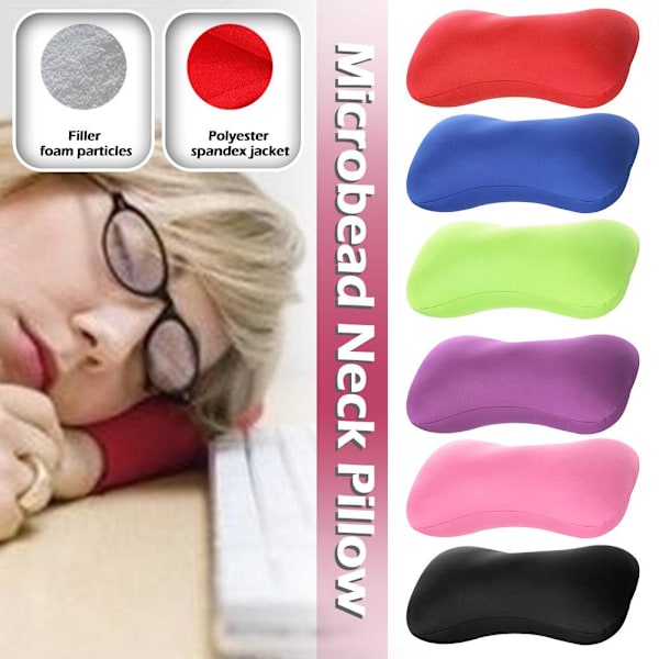 Micro Microbead Kudde Resekudde Kontor Vila Tupplur Nackkudde H7E2 black One-size
