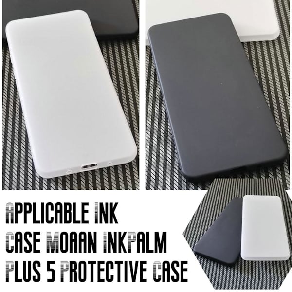 E-bokläsare Fodral Baksida Skyddsskal För Kindle Paperwhite Hot G1 V7A9 black For Moaan InkPalm Plus
