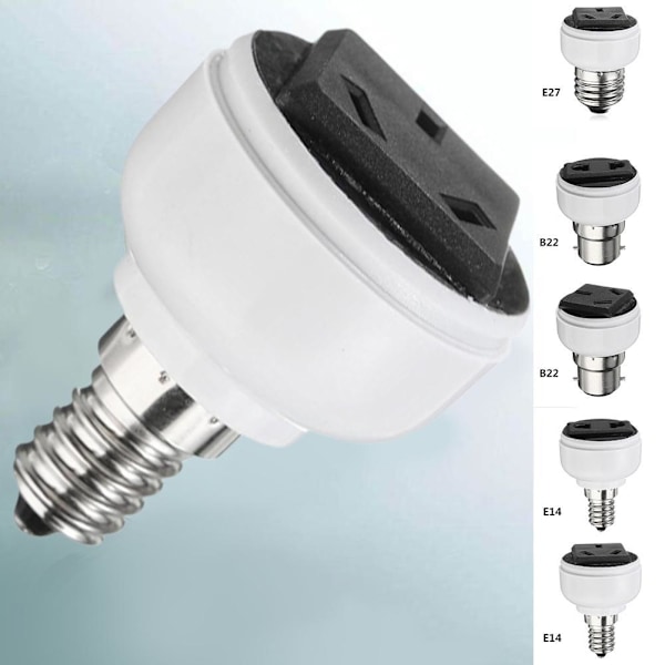 E27 Lamp Light Socket Holder Screw Bulb Convert To US Female EU null A