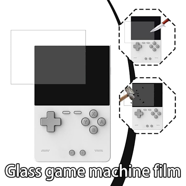 3 st Glasskyddsfilm för Trimui Brick Spelkonsol, Härdat Glasskydd for TRIMUI BRICKA 1pcs 3pcs