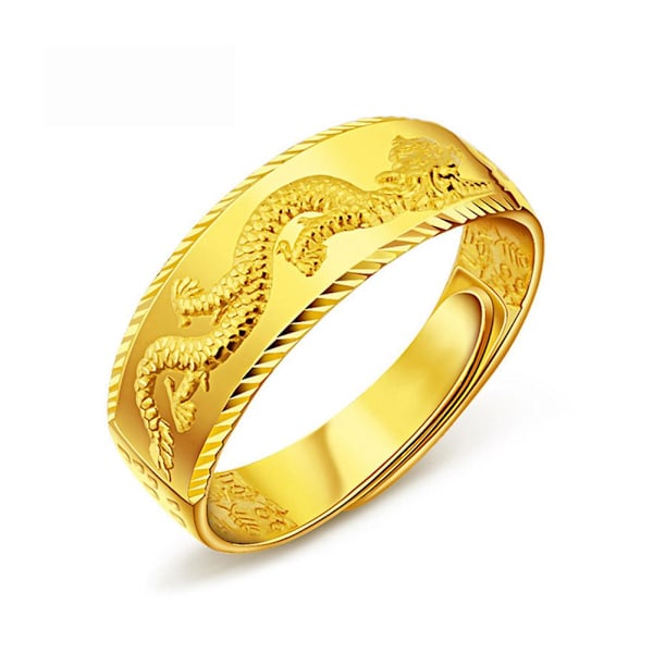 Guld herr öppen drake dominerande modesmycken GXJ män Golden One size