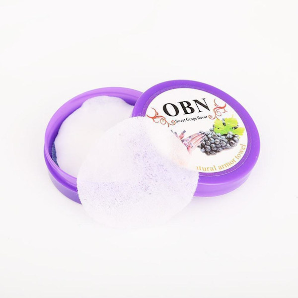 Nagellacksremover med fruktsmak, handduksremover, handduksförpackning, rengöringsbox O6G1