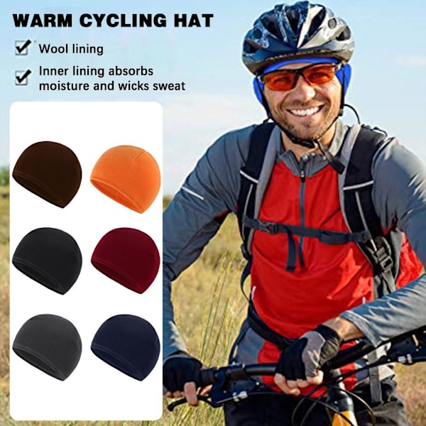 Hjälm Inner Mössa Huvudskydd Utomhus Motorsport Mössa Skull Cap Inner U4m1 red onesize