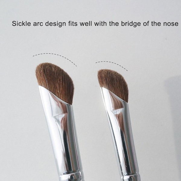 Nässkuggsborste Konturborste Bronzerborste Sminkverktyg W0t5 L Nasal Shadow Brush