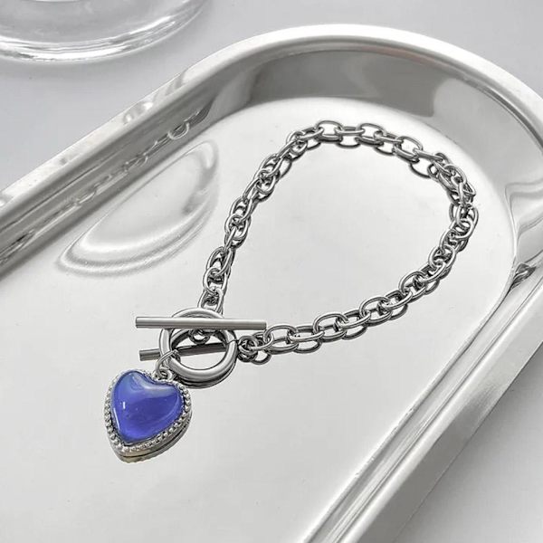 Färgskiftande Armband Kärleksform Kvinnor Flickor Smycken Parti Gåva Ny L7