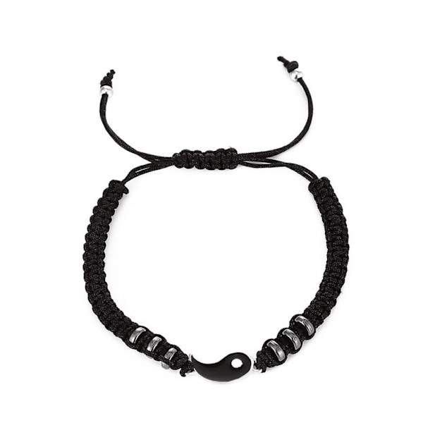 Tai Chi Flätat Armband Par Snöre Handvävt Handrep O7b3 sliver white onesize