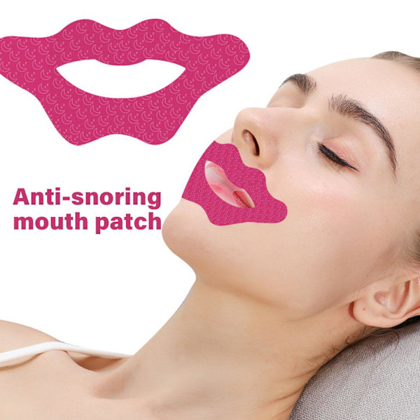 BQLQBQLQ Natt Sömn Läpp Näsa Andningsplåster Set, 30-pack Anti-Snarkningsstickers för Vuxna, Förbättra Sömnkvaliteten, Näskorrigeringstejp - Re