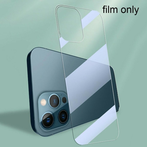 Färgbaksida härdat glasfilm för Apple Iphone 12Mini/12/12Pro/ TransparentC for iphone12pro