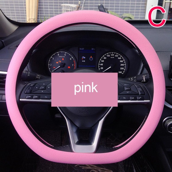 Coolt halkfritt silikonrattskydd, ratt pink onr-size