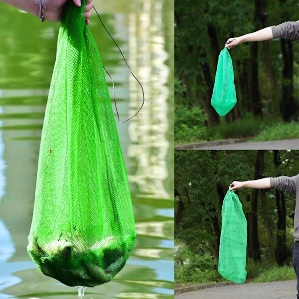 Nylon Fiskenät Väska Vikbar Tråd Hopfällbar Fiske Y greenC 100*60cm/39*24in 