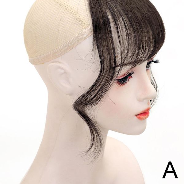 3D Drake Whisker Två Sidor Lätt Böjd Mittbena Falsk Lugg Falsk -AU. natural black one size