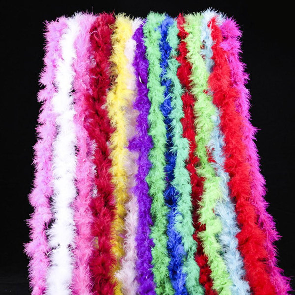 Bröllopsfest Hen Night Feather Boa Strip Fluffy Craft Nice Fanc orange 1pcs