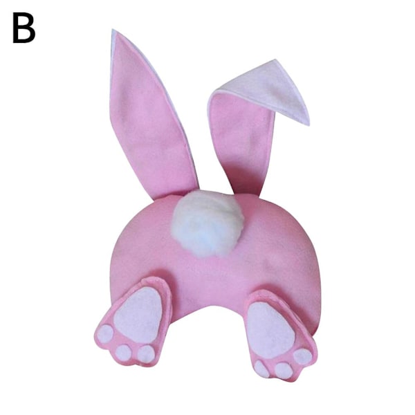 Påskdörrdekorationer Kaninrumpa Kranskit, Påskkaninrumpa Pink A 1set