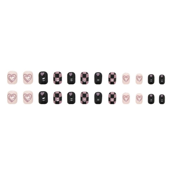 24st Nail Art Fake Nails DIY Fake Nail French Bling Finger Nail 6 one-size